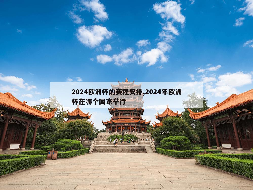 2024欧洲杯的赛程安排,2024年欧洲杯在哪个国家举行